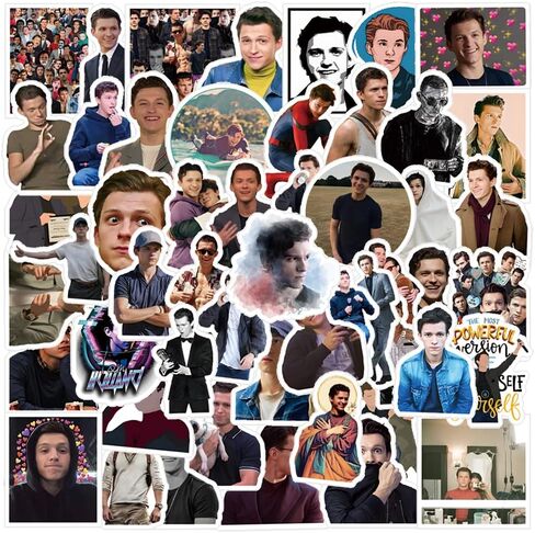 مجموعة ملصقات توم هولاند 63 قطعة، ملصقات لاصقة مضادة للماء من الفينيل الجمالية المضحكة لشخصية سبايدرمان لزجاجة المياه، والكمبيوتر المحمول، والهاتف، ولوح التزلج، والغوتير، وهدايا السيارات للأطفال والمراهقين والمشجعين البالغين لديكور مستلزمات الحفلات in Kuwait