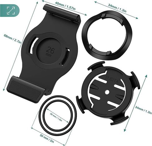 TUSITA 26mm QuickFit Quarter-Turn Bike Mount Compatible with Garmin Fenix 6X Pro, Fenix 7X, Quatix 6X Solar,Enduro,Tactix Delta in Kuwait