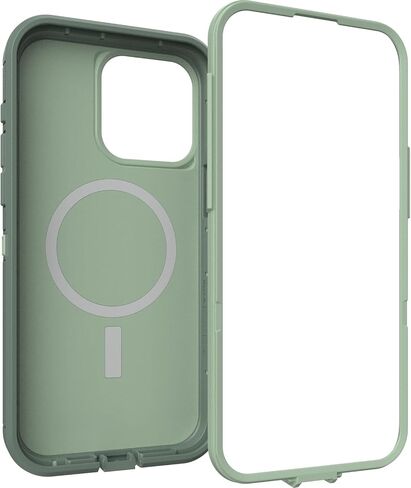 OtterBox iPhone 15 Pro MAX (Only) Defender Series XT Case - EMERALD ISLE (Green), screenless, rugged, snaps to MagSafe, lanyard attachment in Kuwait
