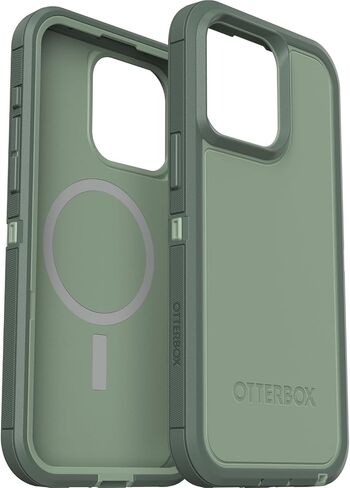 OtterBox iPhone 15 Pro MAX (Only) Defender Series XT Case - EMERALD ISLE (Green), screenless, rugged, snaps to MagSafe, lanyard attachment in Kuwait