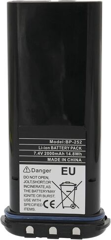 Karier BP-252 بطارية ليثيوم أيون بديلة 2000 مللي أمبير في الساعة متوافقة مع أجهزة الراديو البحرية ICOM IC-M33 IC-M34 IC-M36 in Saudi Arabia