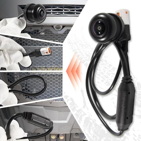 كاميرا أمامية LE-JX HD عريضة الزاوية مقاومة للماء متوافقة مع أمر القيادة Polaris RZR لأمر القيادة المثبت في المصنع مقاس 7 بوصات - وليس لطرز Pro XP in Kuwait