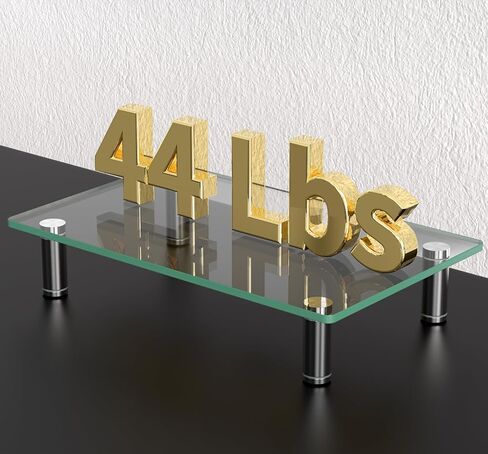 حامل شاشة مزدوج من Ergofocus، حامل شاشة كمبيوتر من الزجاج المقسى، حامل شاشة زجاجي شفاف لشاشتين، حامل شاشة بطول قابل للتعديل وزاوية للكمبيوتر والكمبيوتر المحمول وأجهزة الكمبيوتر الشخصية وأجهزة iMac in Kuwait