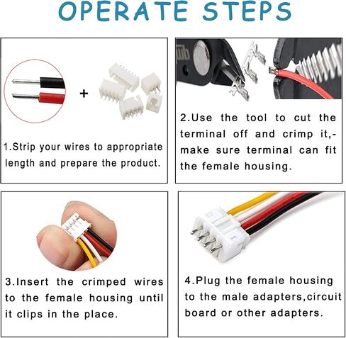 450Pcs 2.0mm JST-PH Connector Kit 2/3/4 Pin Housing Connector in Saudi Arabia