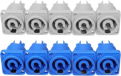 Cococina 10 Set Neutrik PowerCON Type A NAC3FCA+NAC3MPA-1 Chassis Plug Panel Adapter in Saudi Arabia