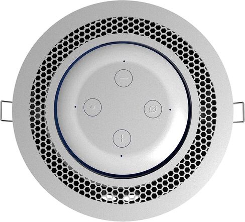 سبلين حامل تثبيت مدمج في السقف متوافق مع مكبر الصوت الذكي اليكسا ايكو دوت الجيل الثالث. - امازون - او نيست ميني - جوجل - موديل كلاسيكي مدمج (ابيض) in Kuwait