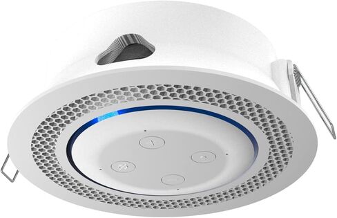 سبلين حامل تثبيت مدمج في السقف متوافق مع مكبر الصوت الذكي اليكسا ايكو دوت الجيل الثالث. - امازون - او نيست ميني - جوجل - موديل كلاسيكي مدمج (ابيض) in Kuwait