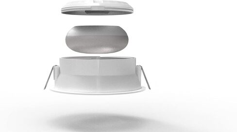 سبلين حامل تثبيت مدمج في السقف متوافق مع مكبر الصوت الذكي اليكسا ايكو دوت الجيل الثالث. - امازون - او نيست ميني - جوجل - موديل كلاسيكي مدمج (ابيض) in Kuwait