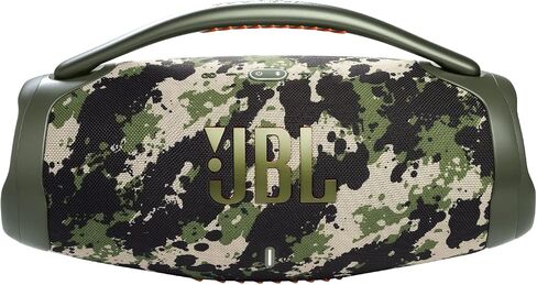 مكبر صوت بلوتوث JBL Boombox 3 أسود محمول مع صوت هائل، وأعمق باس، ومقاوم للماء IPX7، ووقت تشغيل 24 ساعة، وPartyBoost in Kuwait