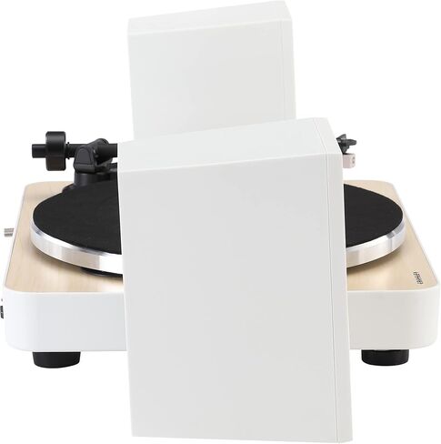 Crosley T170A-WH Automatic Belt-Drive 2-Speed Bluetooth Turntable Shelf System with Stereo Speakers, White in Saudi Arabia