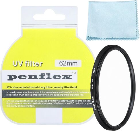 PATIKIL 82mm UV Filter, 1 PCS UV Protection Filter Slim UV Protection Camera Lens Filter Aluminum Optical Camera Accessory Crystal Clear Pics for 82mm Camera Lens Filter Photography in Saudi Arabia