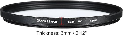 PATIKIL 82mm UV Filter, 1 PCS UV Protection Filter Slim UV Protection Camera Lens Filter Aluminum Optical Camera Accessory Crystal Clear Pics for 82mm Camera Lens Filter Photography in Saudi Arabia