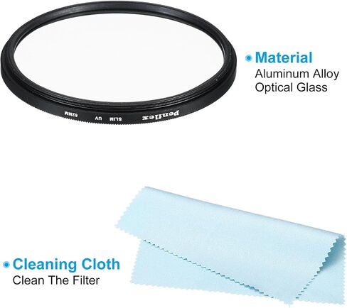 PATIKIL 82mm UV Filter, 1 PCS UV Protection Filter Slim UV Protection Camera Lens Filter Aluminum Optical Camera Accessory Crystal Clear Pics for 82mm Camera Lens Filter Photography in Saudi Arabia
