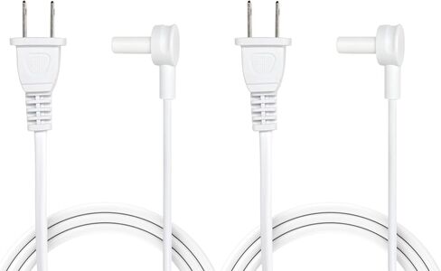 Vebner 2-Pack - أسلاك طاقة قصيرة جدًا متوافقة مع مكبرات الصوت Sonos Era 100 وEra 300 (أبيض - 19.5 بوصة) in Kuwait