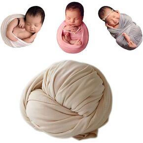 CUTEBBPHOTO Newborn Photography Stretch Wrap Boy Girl Baby Wraps Photography Props Bbaby Photo Prop Stretch (Peach)
