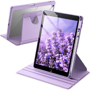 JETech 360° Rotating Case for iPad 9th/8th/7th Gen 10.2", Light Purple in Kuwait