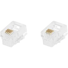 Monoprice RJ11 6P4C Plug Flat Stranded, 50-Piece/Bag (107268) in Kuwait