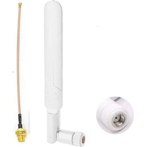 Dual Band WiFi Antenna 2.4GHz 5GHz 5.8GHz 9dBi MIMO RP-SMA Male Antenna for WiFi Router Wireless Network Card USB Adapter Security IP Camera Video Surveillance Monitor - 2Pack in Saudi Arabia