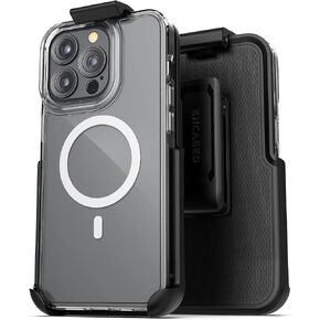 Encased Clear-Back for iPhone 13 Pro Belt Clip Case Magsafe Compatible Phone Case with Holster (2021) in Saudi Arabia