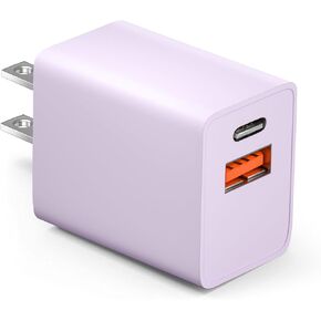 USB C Charger Block, 20W Apple Watch Charger Block, iPhone Adapter Dual Port Plug Type C Charger Cube, PD Fast Apple Charger Brick Compatible with iPhone 15/14/13/ Pro/Pro Max, White(1 Pack)