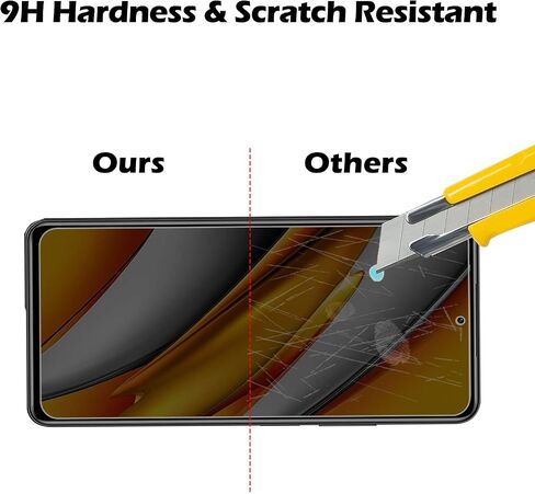 [2+2] عبوتان من واقي شاشة الخصوصية لهاتف Xiaomi Poco F3، مع عبوتين من واقي عدسة الكاميرا 2.5D Edge 9H، غشاء واقي شاشة من الزجاج المقوى، [مضاد للخدش] [خالي من الفقاعات] سهل التركيب in Saudi Arabia