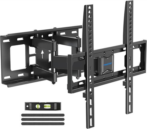 MOUNTUP TV Wall Mount, Full Motion TV Wall Mount for Most 26-65 Inch TV up to 100 LBS, Swivel Extension Tilting Level TV Mount Bracket with Articulating Arm Max VESA 400x400mm, for 16 Inch Wood Studs in Saudi Arabia