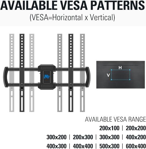Mounting Dream UL Listed TV Wall Mount for Most 42-84 Inch LED LCD OLED TV,Full Motion TV Mount TV Bracket with Articulating Arms, Max VESA 600x400mm, Up to 100LBS, Fits 16", 18", 24" Studs in Saudi Arabia