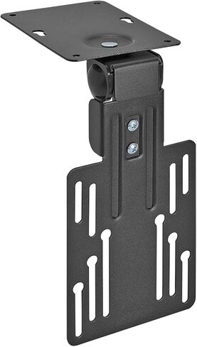Mount-It! MI-LCDCM Kitchen Under Cabinet Mount TV Ceiling Mount Folding Bracket, 90 Degree Tilt, Fold Down, Swivel for 13 to 23 inch LCD, TV, LED, Monitor, Flat Screens up to VESA 100x100 in Saudi Arabia