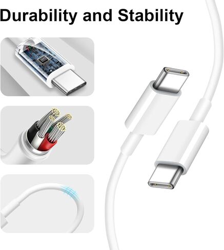 iPhone 15 Car Charger [ MFi Certified] 43W Dual Port USB C Car Charger Adapter with USB-C to C Fast Charging Cable for iPhone 15/15 Plus/15 Pro/15 Pro Max/14/13/12, iPad Pro/Air/Mini in Saudi Arabia