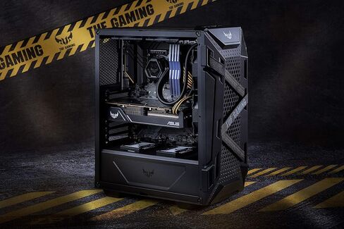ASUS TUF Gaming LC 240 RGB مبرد وحدة المعالجة المركزية السائل الكل في واحد (Aura Sync، مراوح الرادياتير TUF 120 مم RGB مع تصميم أخدود شفرة المروحة) in Kuwait