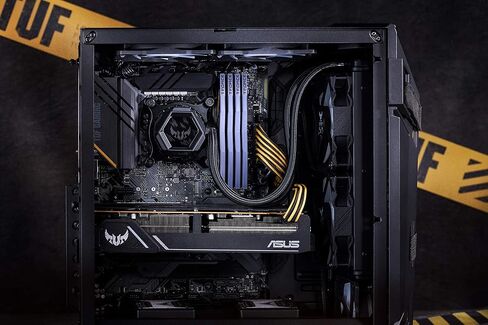 ASUS TUF Gaming LC 240 RGB مبرد وحدة المعالجة المركزية السائل الكل في واحد (Aura Sync، مراوح الرادياتير TUF 120 مم RGB مع تصميم أخدود شفرة المروحة) in Kuwait