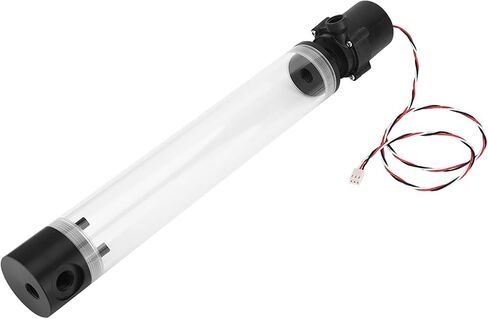 PC Water Pump, G1/4 Acrylic Cylinder Computer Water, 12V 19W CPU Water Cooling Pump Radiator for Computer PC CPU Water Cooling (300mm) in Saudi Arabia