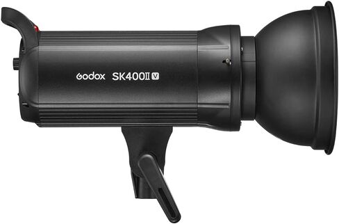 طقم إضاءة ستروب Godox SK400II-V، ضوء ستروب ستوديو 400 وات، لاسلكي مدمج 2.4 جيجا، وقت إعادة التدوير 0.1-1.5 ثانية، لتركيب بوينز مع صندوق سوفت بوكس ​​مثمن 47 بوصة، حامل إضاءة شديد التحمل من الفولاذ المقاوم للصدأ 106 بوصة in Kuwait