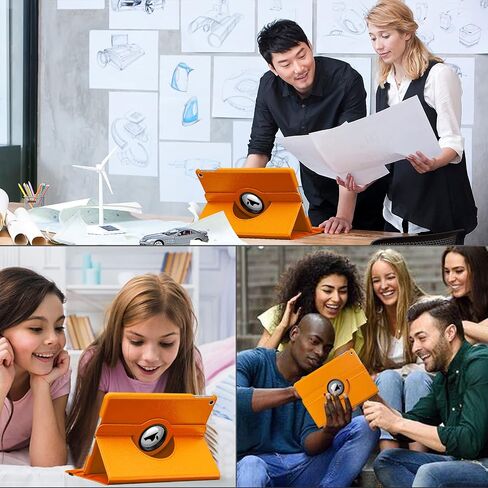 حافظة لجهاز iPad الجيل التاسع (2021)/ 2020 iPad الجيل الثامن/ 2019 iPad الجيل السابع لأغطية حافظة iPad مقاس 10.2 بوصة، حافظة واقية دوارة 360 درجة مع وظيفة النوم (أرجواني) in Kuwait