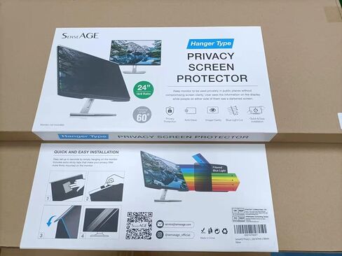 فلتر شاشة خصوصية SenseAGE لشاشة كمبيوتر مقاس 27 بوصة 16:9، إطار معلق سريع وسهل التركيب وواقي شاشة للخصوصية مضاد للضوء الأزرق، مقاس لوحة الشاشة 613 مم × 356 مم in Kuwait