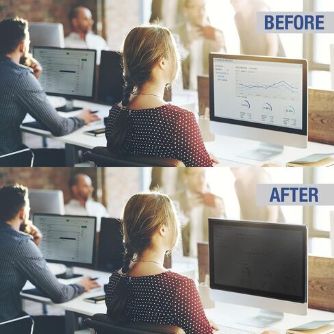 فلتر شاشة خصوصية SenseAGE لشاشة كمبيوتر مقاس 27 بوصة 16:9، إطار معلق سريع وسهل التركيب وواقي شاشة للخصوصية مضاد للضوء الأزرق، مقاس لوحة الشاشة 613 مم × 356 مم in Kuwait