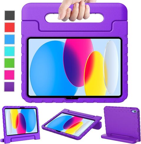 حافظة LTROP iPad الجيل العاشر للأطفال، حافظة iPad 10.9 2022، حافظة iPad الجيل العاشر، حافظة iPad 10 للأطفال، حافظة متينة قابلة للتحويل للأطفال الصغار لجهاز iPad 10.9 بوصة الجيل العاشر، أزرق in Kuwait