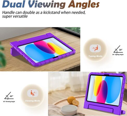 حافظة LTROP iPad الجيل العاشر للأطفال، حافظة iPad 10.9 2022، حافظة iPad الجيل العاشر، حافظة iPad 10 للأطفال، حافظة متينة قابلة للتحويل للأطفال الصغار لجهاز iPad 10.9 بوصة الجيل العاشر، أزرق in Kuwait