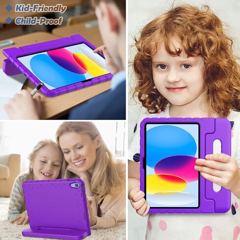 حافظة LTROP iPad الجيل العاشر للأطفال، حافظة iPad 10.9 2022، حافظة iPad الجيل العاشر، حافظة iPad 10 للأطفال، حافظة متينة قابلة للتحويل للأطفال الصغار لجهاز iPad 10.9 بوصة الجيل العاشر، أزرق in Kuwait