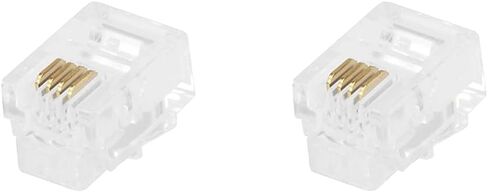 Monoprice RJ11 6P4C Plug Flat Stranded, 50-Piece/Bag (107268) in Kuwait