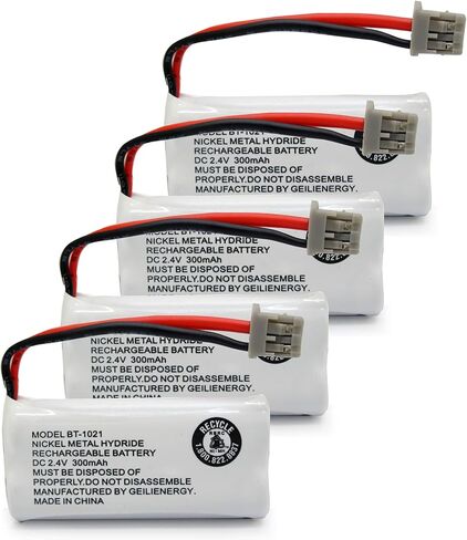2.4V 300mAh BT-1021 BT-1025 BT-1008 BT-1016 Phone Battery Compatible with Uniden BT1021 Empire CPH-515B BBTG0798001 Cordless Phone (4-Pack) in Saudi Arabia