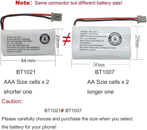 2.4V 300mAh BT-1021 BT-1025 BT-1008 BT-1016 Phone Battery Compatible with Uniden BT1021 Empire CPH-515B BBTG0798001 Cordless Phone (4-Pack) in Saudi Arabia