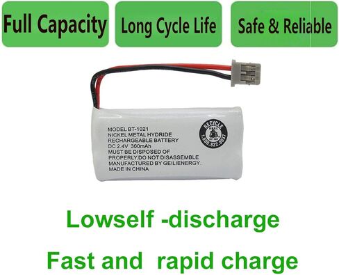 2.4V 300mAh BT-1021 BT-1025 BT-1008 BT-1016 Phone Battery Compatible with Uniden BT1021 Empire CPH-515B BBTG0798001 Cordless Phone (4-Pack) in Saudi Arabia