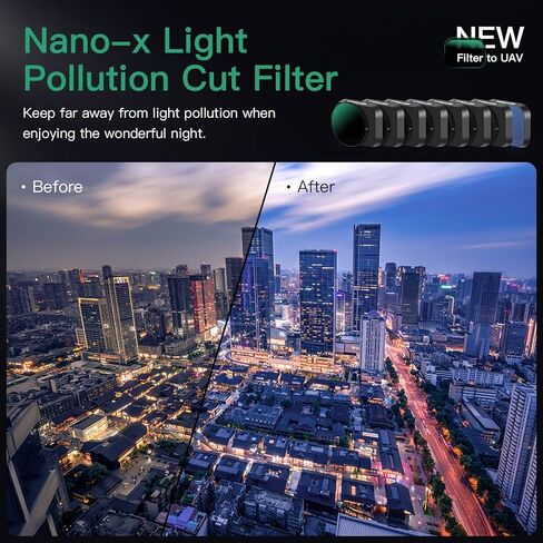 مجموعة فلاتر ND/PL 8 قطع من مينجفين متوافقة مع دي جيه اي ميني 3/ميني 3 برو، ND4/PL، ND8/PL، ND16/PL، ND32/PL، ND64/PL، ND1000/PL، ناتشورال نايت واسود in Kuwait