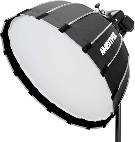 AMBITFUL P60 23.6" 60CM Portable Quickly Fast Installation Deep Parabolic Softbox with Honeycomb Grid for Photo Strobe Studio Flash Softbox Bowens Mount in Saudi Arabia