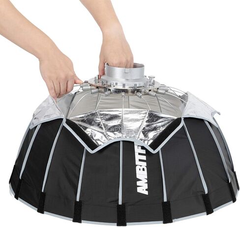 AMBITFUL P60 23.6" 60CM Portable Quickly Fast Installation Deep Parabolic Softbox with Honeycomb Grid for Photo Strobe Studio Flash Softbox Bowens Mount in Saudi Arabia