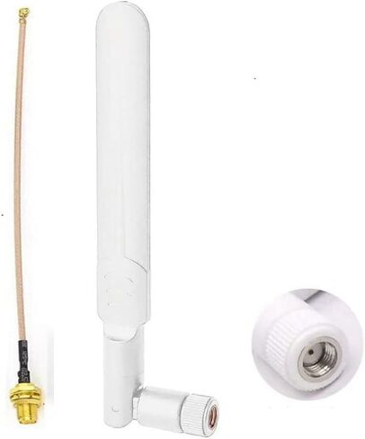 Dual Band WiFi Antenna 2.4GHz 5GHz 5.8GHz 9dBi MIMO RP-SMA Male Antenna for WiFi Router Wireless Network Card USB Adapter Security IP Camera Video Surveillance Monitor - 2Pack in Saudi Arabia