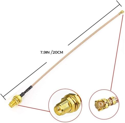 Dual Band WiFi Antenna 2.4GHz 5GHz 5.8GHz 9dBi MIMO RP-SMA Male Antenna for WiFi Router Wireless Network Card USB Adapter Security IP Camera Video Surveillance Monitor - 2Pack in Saudi Arabia