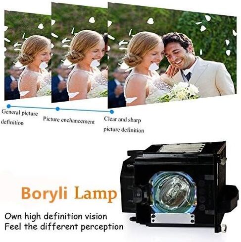 BORYLI 915P049010 مصباح بديل مع مبيت للتلفزيون WD-52631، WD-57731، WD-65731، WD-65732 in Saudi Arabia