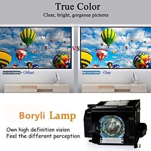 BORYLI 915P049010 مصباح بديل مع مبيت للتلفزيون WD-52631، WD-57731، WD-65731، WD-65732 in Saudi Arabia